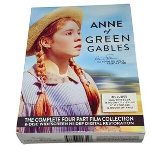 Anne of Green Gables Complete 4 Part Film Collection 8-Disc DVD Box Set Book